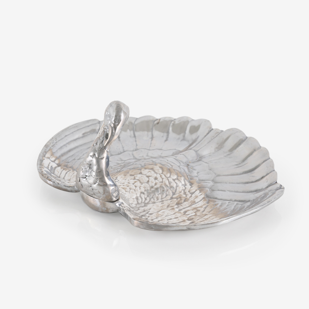 Silver Bird Shaped Pewter