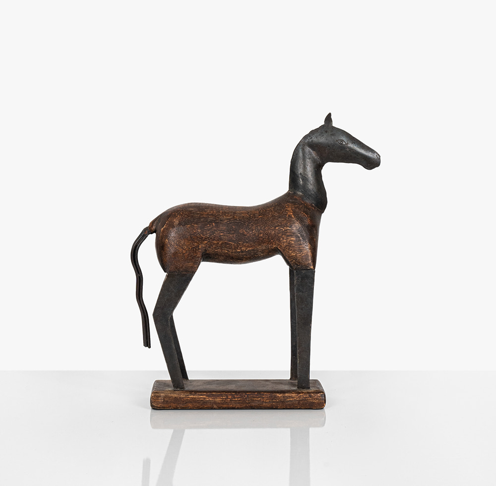 Hand Carved Horse Statue B