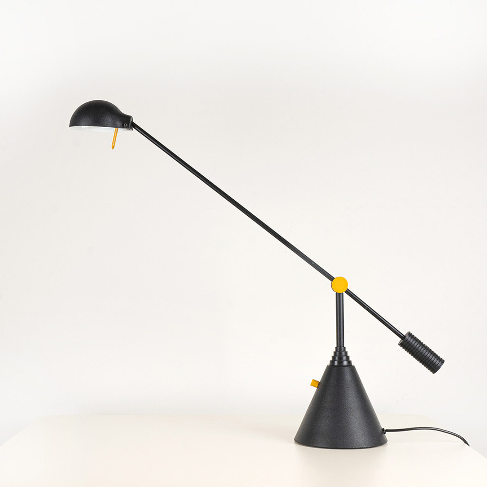 Black &amp; Yellow Postmodern Desk Lamp