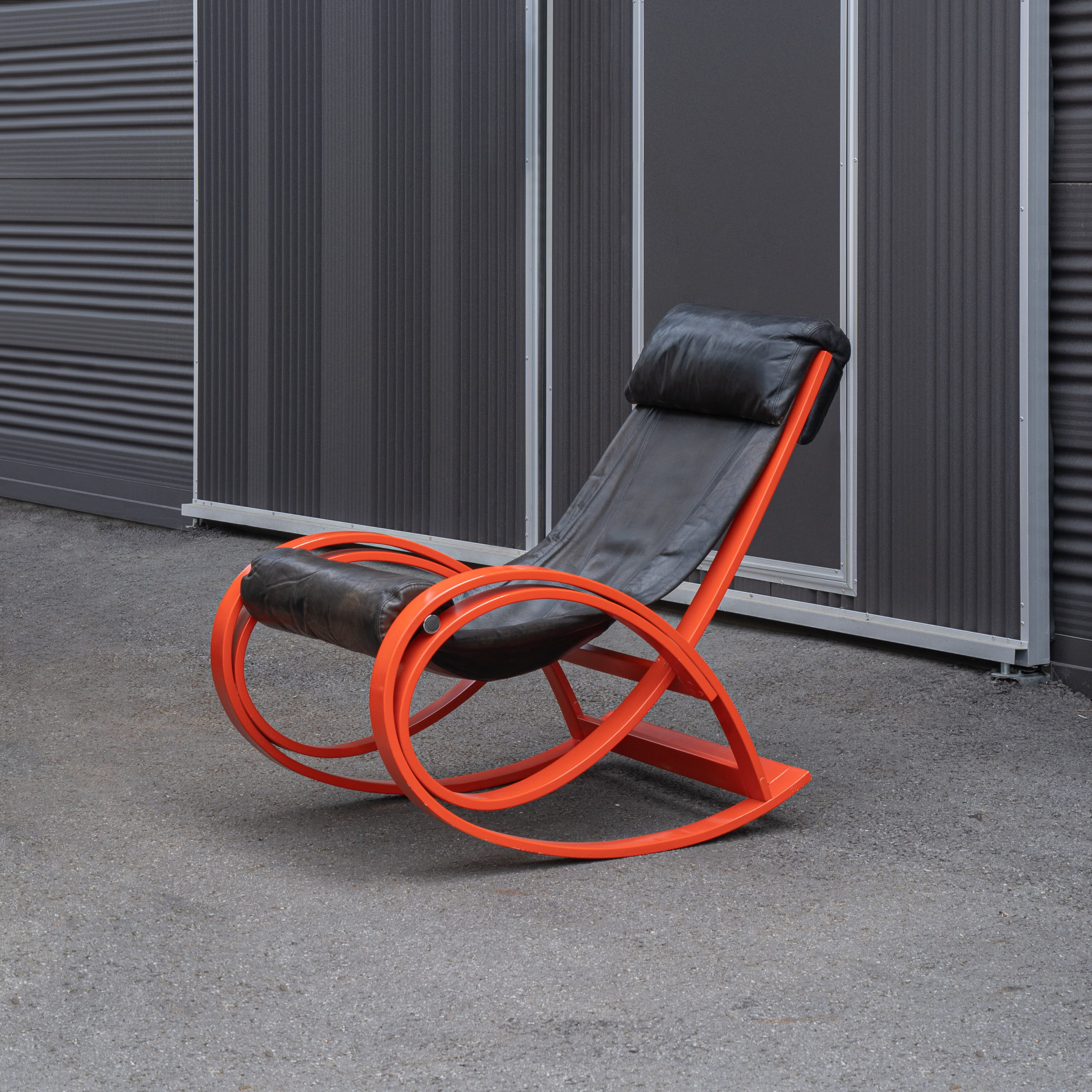 Sgarsul Rocking Chair by Gae Aulenti