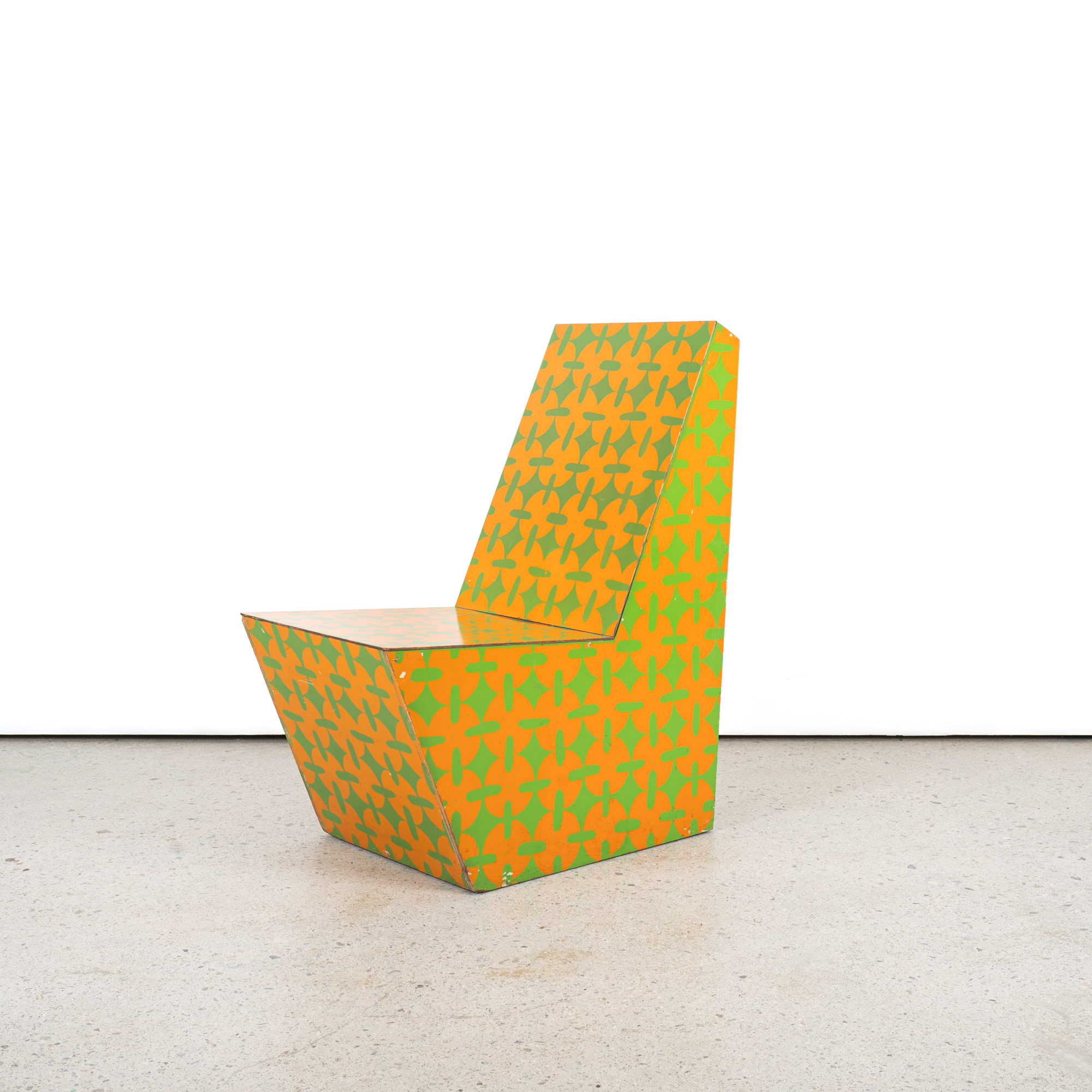 Painted Plywood Chair by Bill Bell