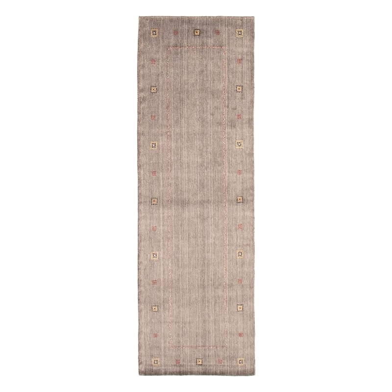 Indian Kashkuli Gabbeh Hand Loomed Wool Rug (76 x 241cm)