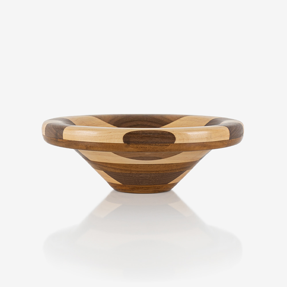 Marquetry Wood Bowl