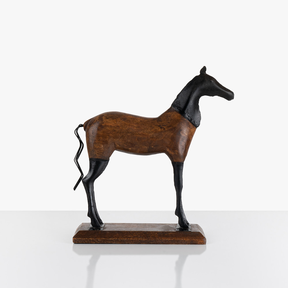 Hand Carved Horse Statue A