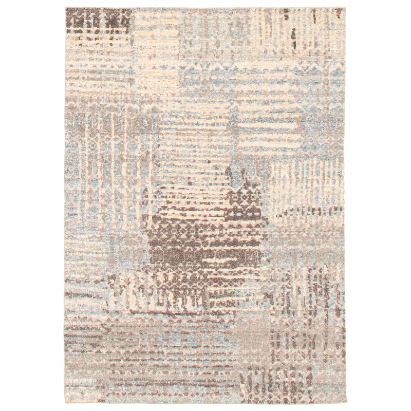 Indian Loreto Hand-knotted Wool Rug (165 x 236cm)