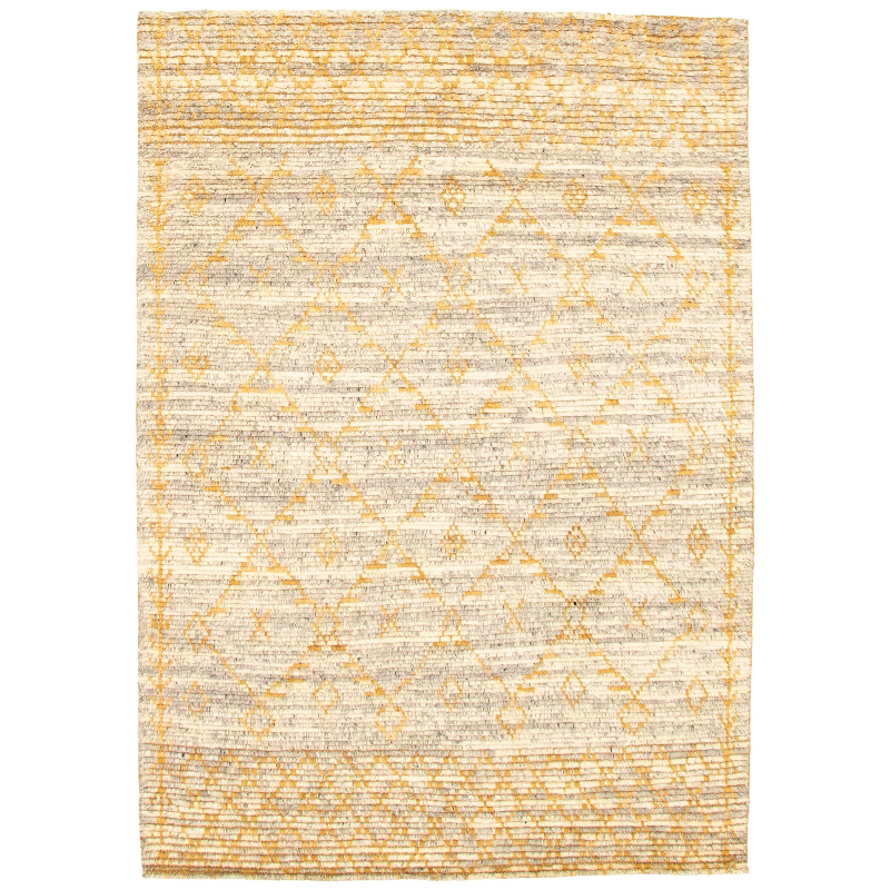 Indian Arlequin Hand-knotted Wool Rug (175 x 247cm)