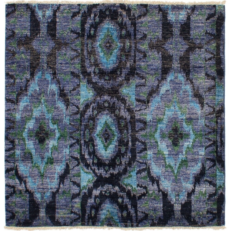 Indian Shalimar Hand-knotted Wool Rug (155 x 155cm)