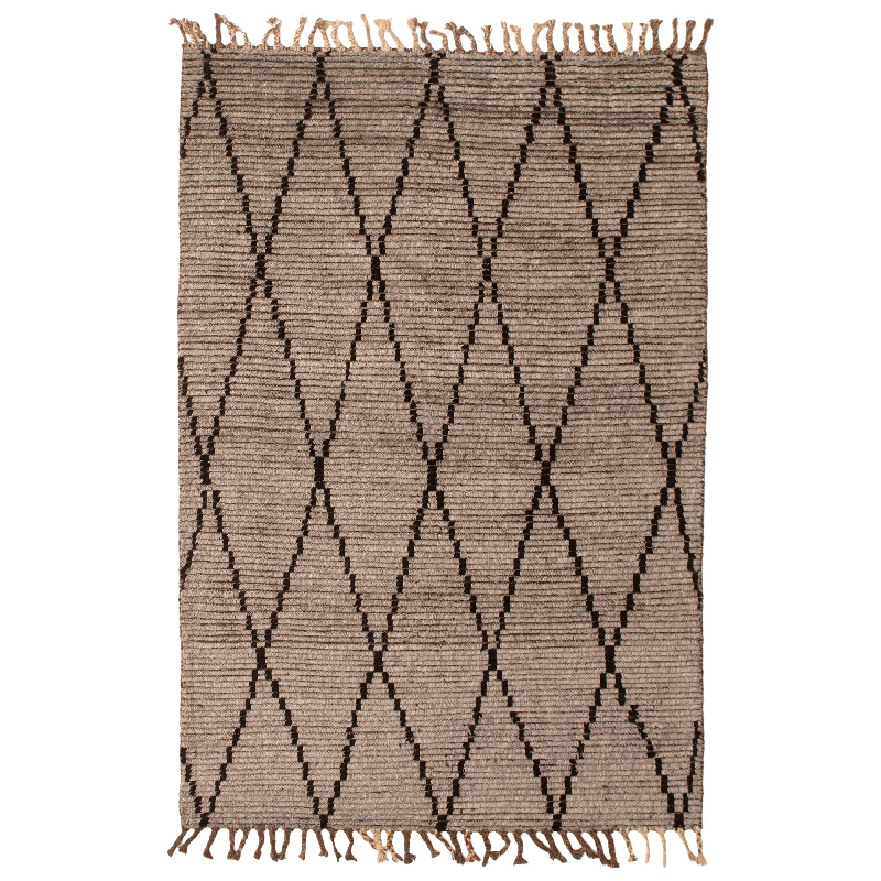 Indian Tangier Hand-knotted Wool Rug (150 x 233cm)