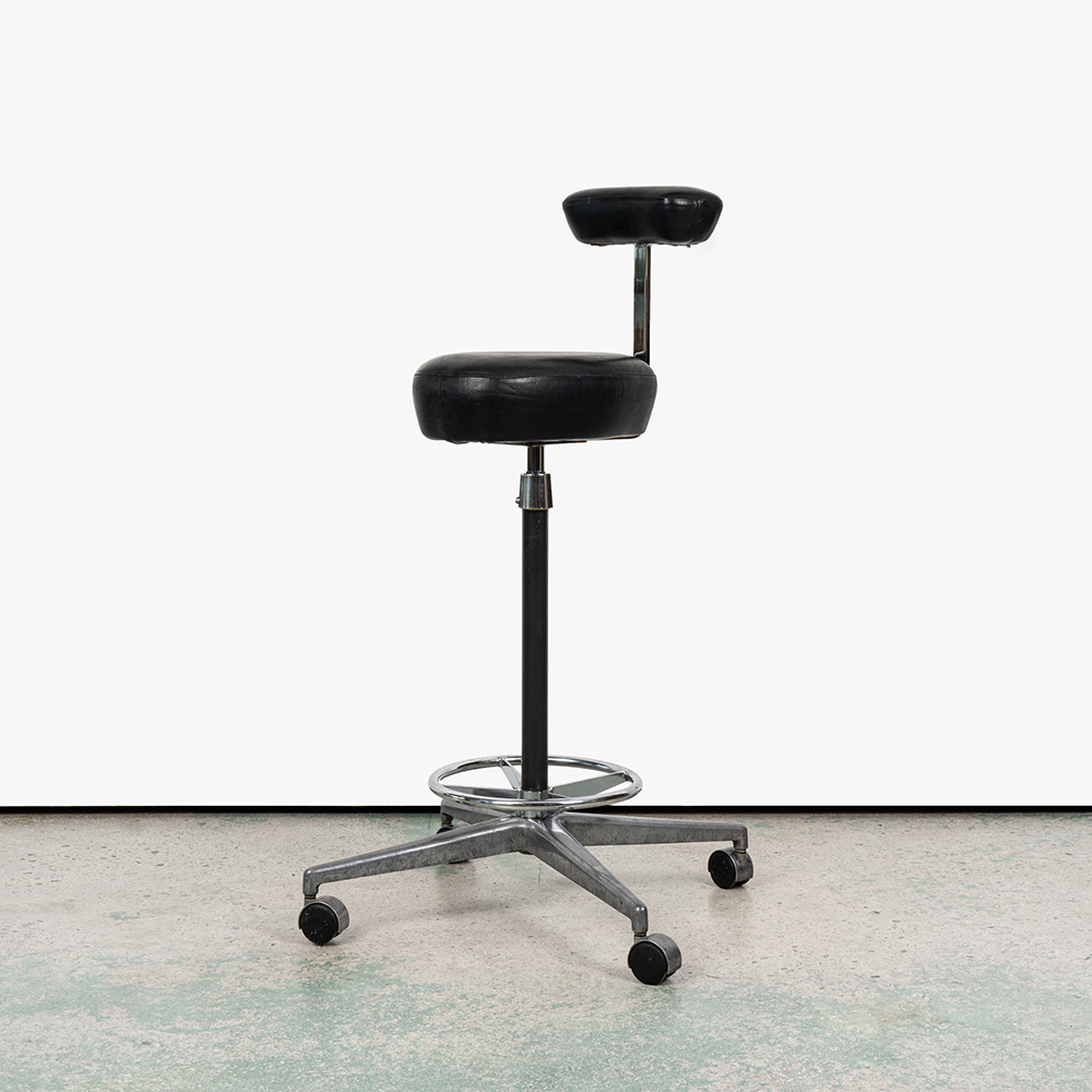 Perch Stool by George Nelson &amp; Robert Propst (Black)